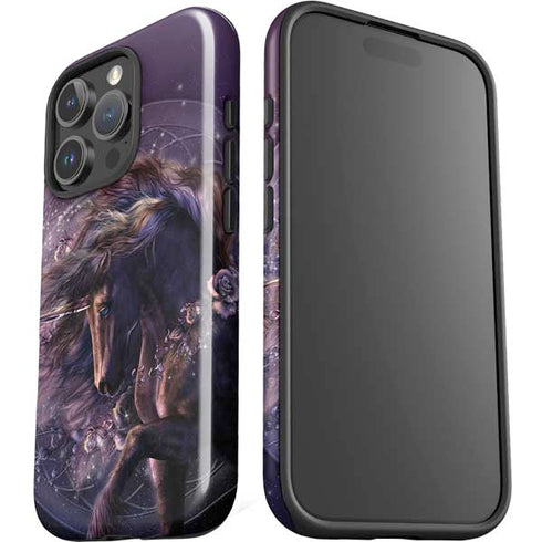 Black Rose Unicorn by Laurie Prindle iPhone 16 Pro Impact Case